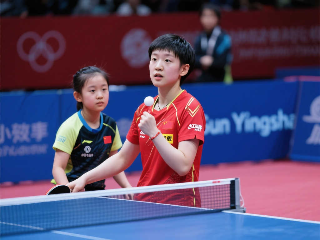 榜样引领！追梦女孩与孙颖莎并肩而立